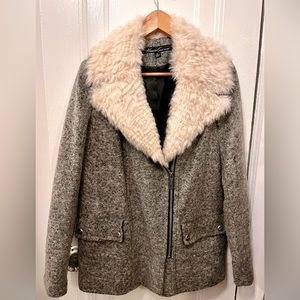 Kenneth Cole Faux Fur Jacket